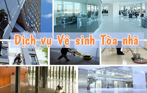 Vệ sinh công nghiệp tòa nhà cao tầng tại Hải Phòng
