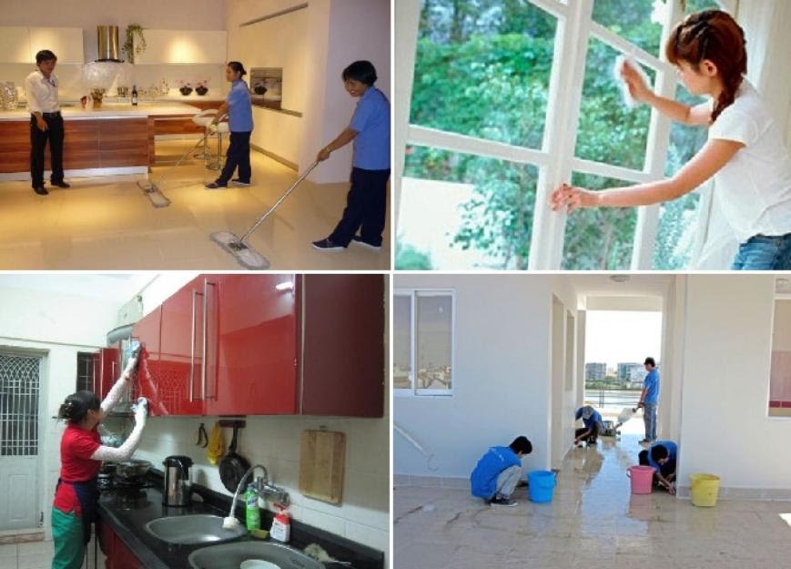 Dịch vụ vệ sinh nhà, văn phòng theo giờ tại Hải Phòng